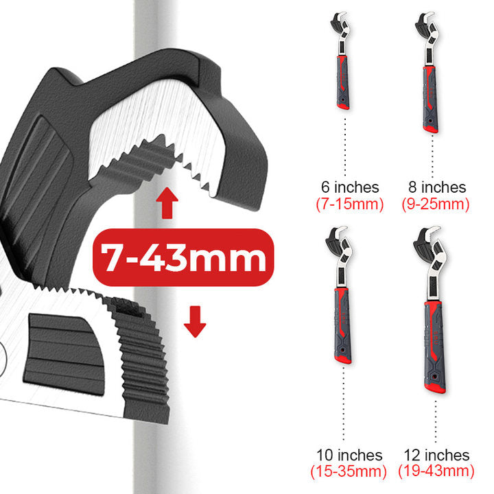 Sikunuo | Industrial Quality Multifunctional Self-locking Pipe Wrench Tool