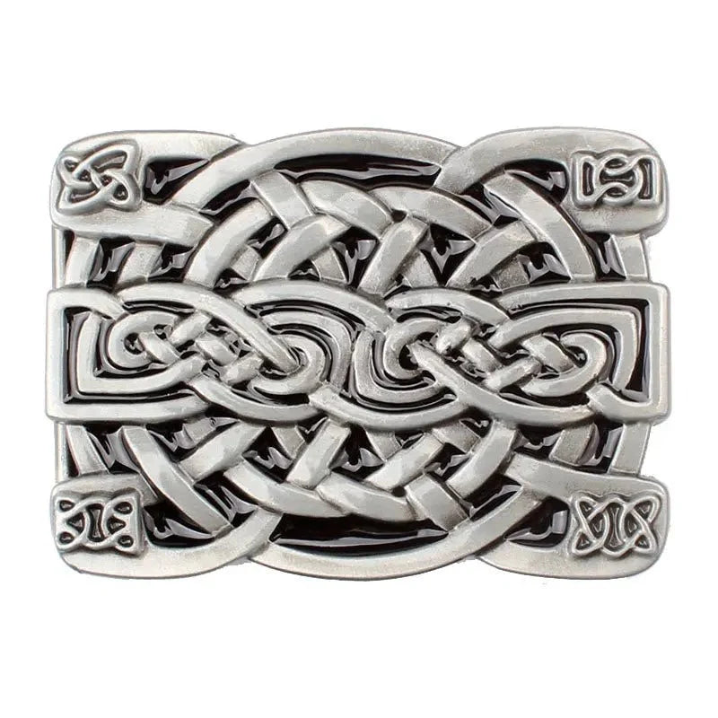 Square Antique Celtic Belt Buckle