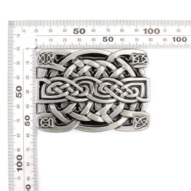 Square Antique Celtic Belt Buckle