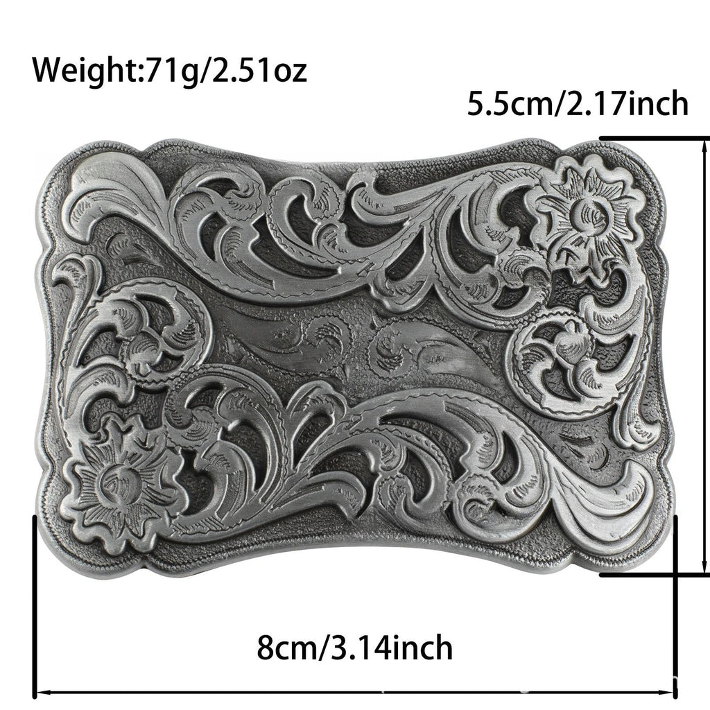 Square Arabesque Belt Buckle