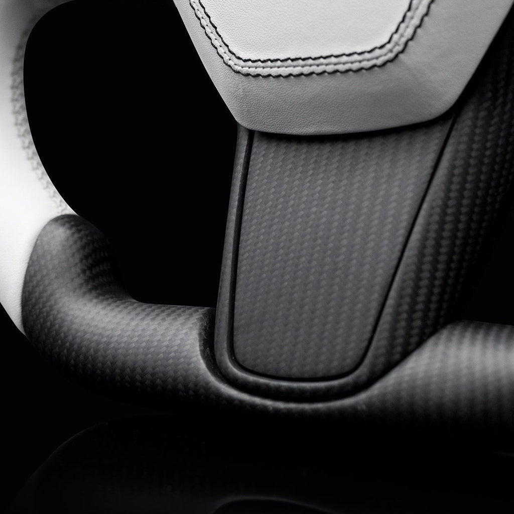 Square Carbon Fiber Steering Wheel for Tesla Model 3 / Y 【Style 42】