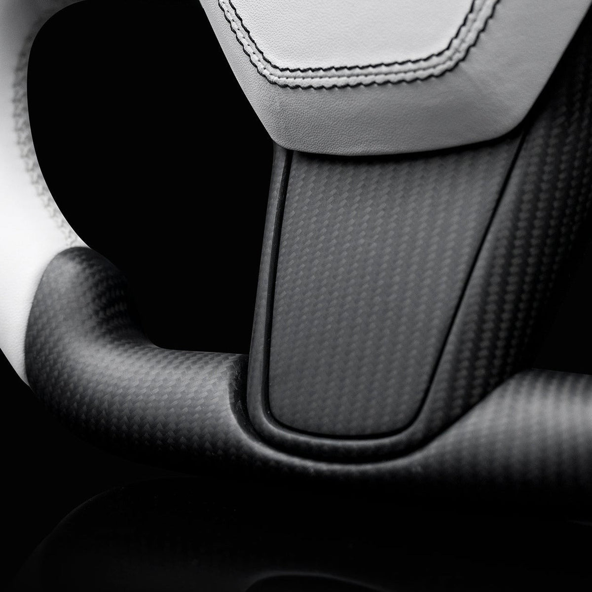 Square Carbon Fiber Steering Wheel for Tesla Model 3 / Y 【Style 42】