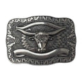 Square Longhorn Belt Buckle