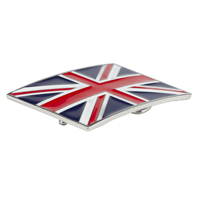 Square United Kingdom Flag Western Belt Buckle