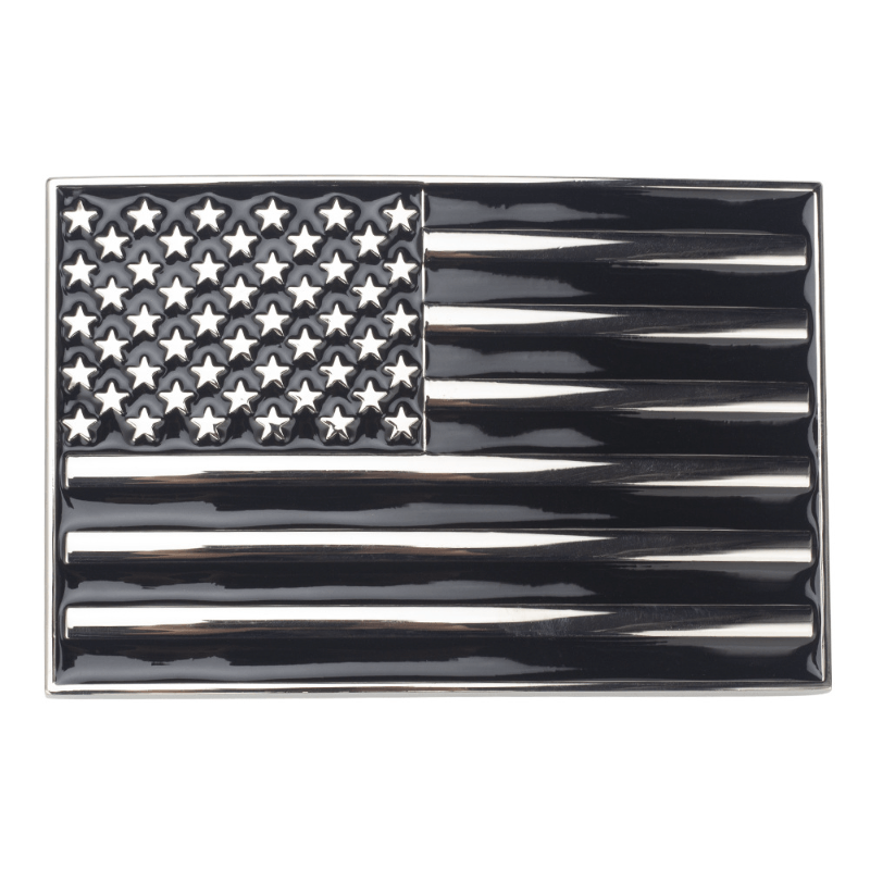 Square United States America Flag Western Belt Buckle