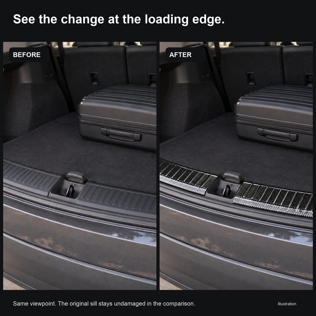 Stainless Steel Trunk Sill Protector for Tesla Model Y 2020–Mar 2025