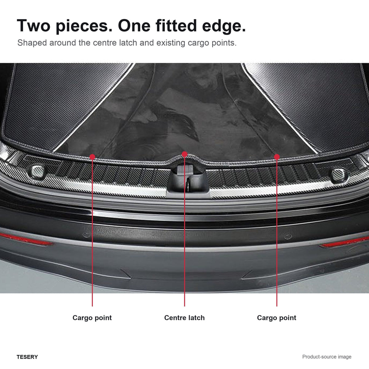 Stainless Steel Trunk Sill Protector for Tesla Model Y 2020–Mar 2025