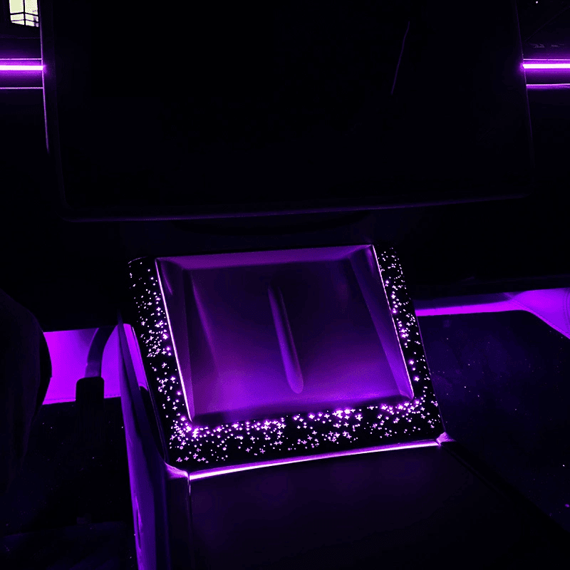 Starry Galaxy Wireless Charging Port Ambient Light for Model 3 Highland / Model Y Juniper