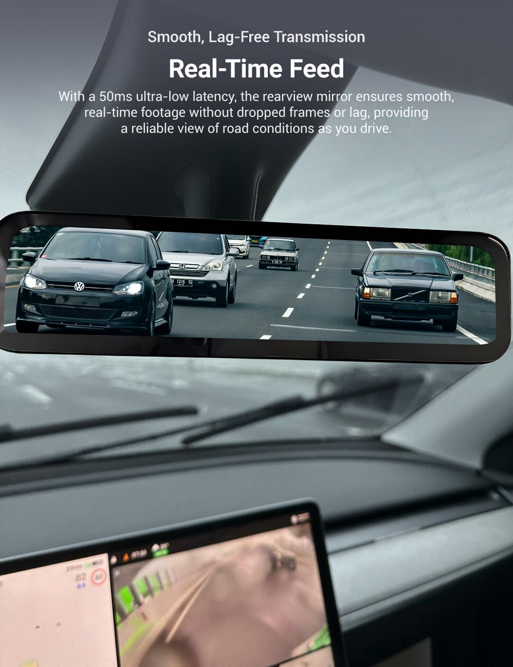 Streaming Rearview Mirror Recorder for Model 3 Highland / Model Y Juniper (HW4.0) | Sikunuo