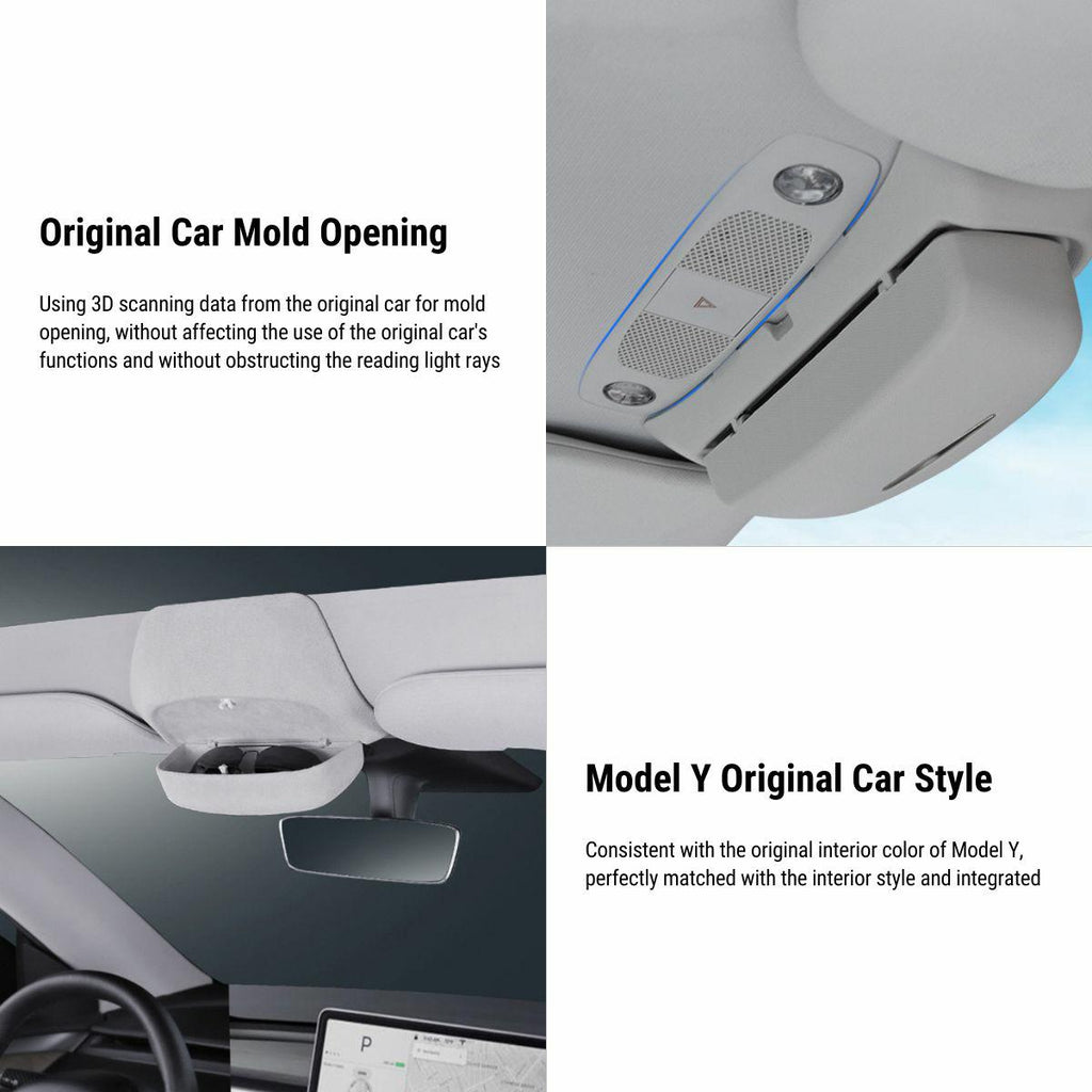 Sunglass Holder Storage Clip for Model Y | Sikunuo