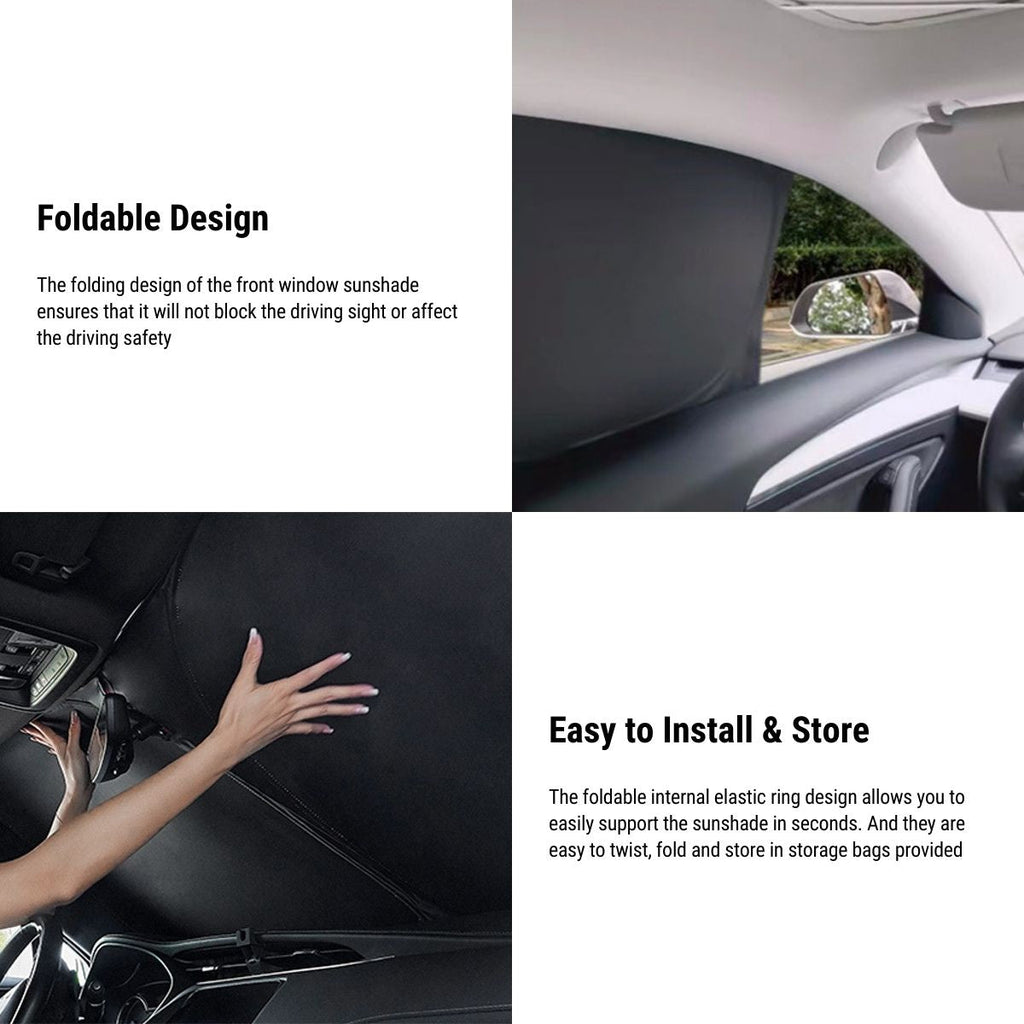 Sunshade Cover UV Blocking for Tesla Model X (12PCs)