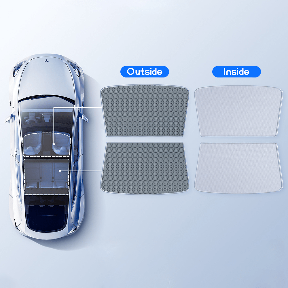 Glass Roof Sunshade for Tesla Model 3 | Sikunuo
