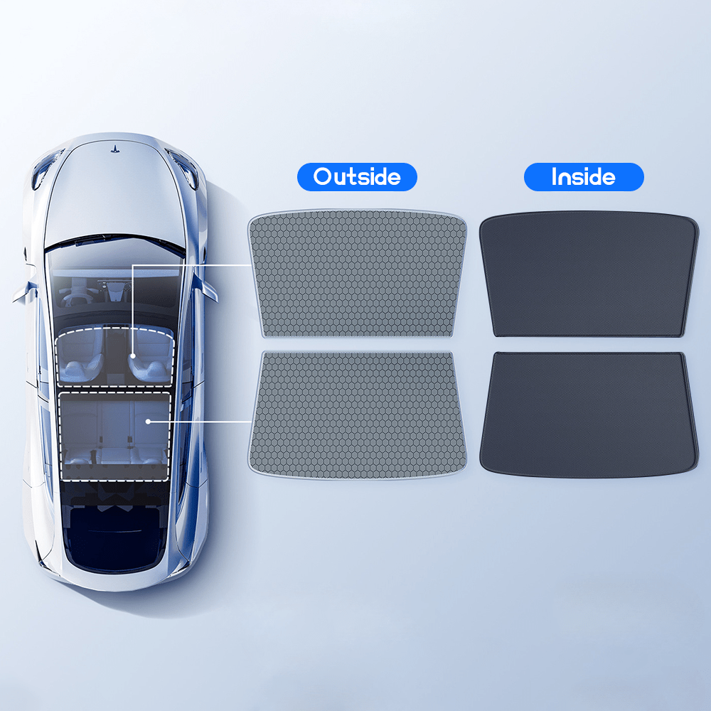 Glass Roof Sunshade for Tesla Model 3 | Sikunuo