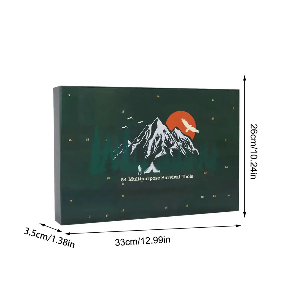 Sikunuo | SURVIVAL ADVENT CALENDAR – Men's Outdoor Kit with 24 Essential Tools 2025