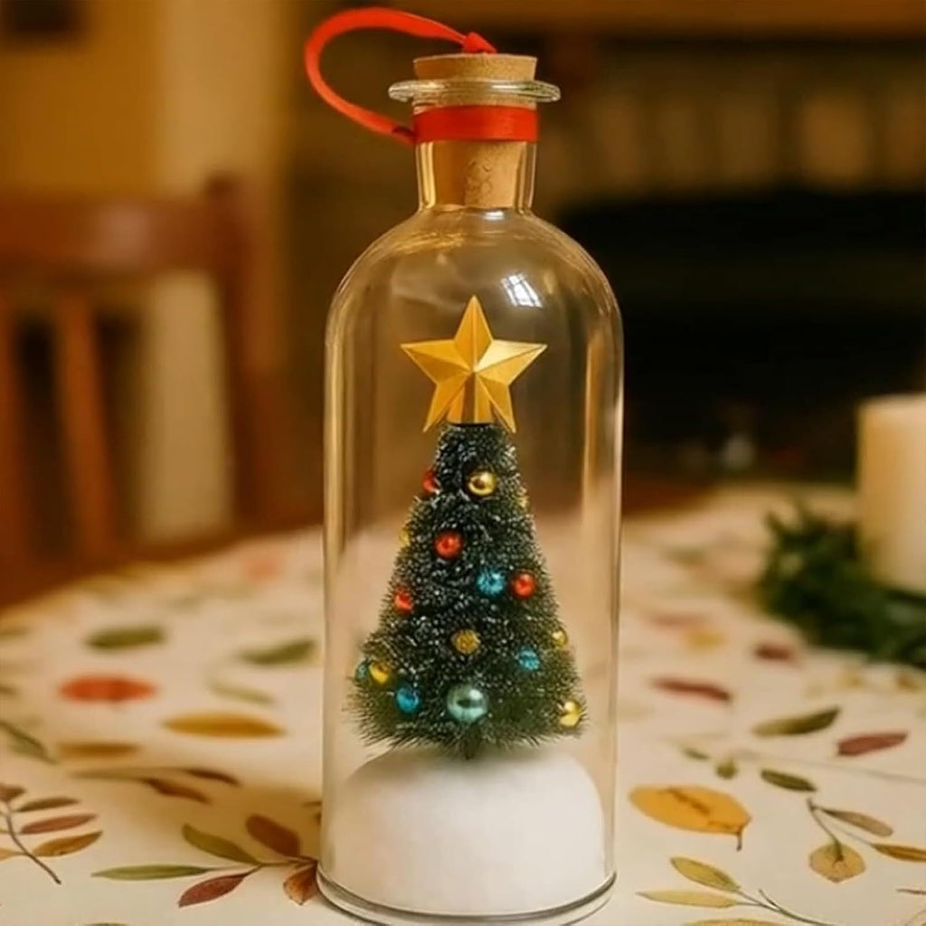 Recordable Christmas Message Bottle Ornament