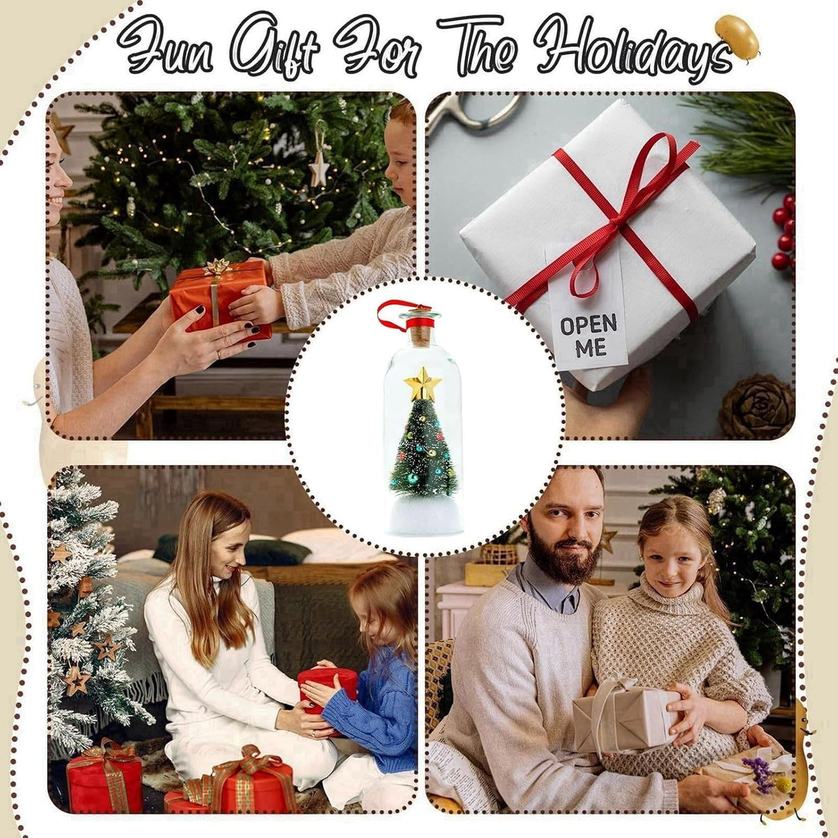 Recordable Christmas Message Bottle Ornament