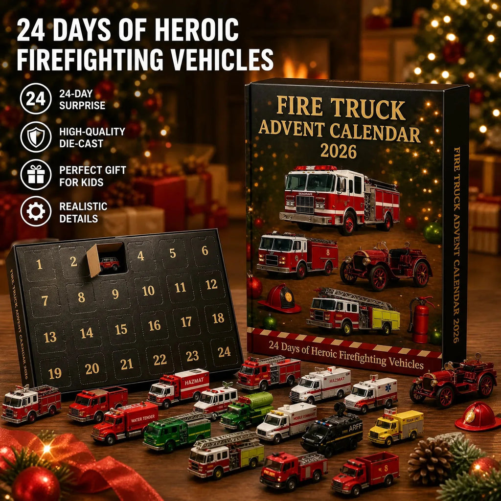 2026 Fire Truck Advent Calendar Play Set