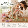 Modular Clay Flower Maker with 9 Shaping Sleeves
