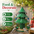 Christmas Tree Bird Feeder with Snowy Bells