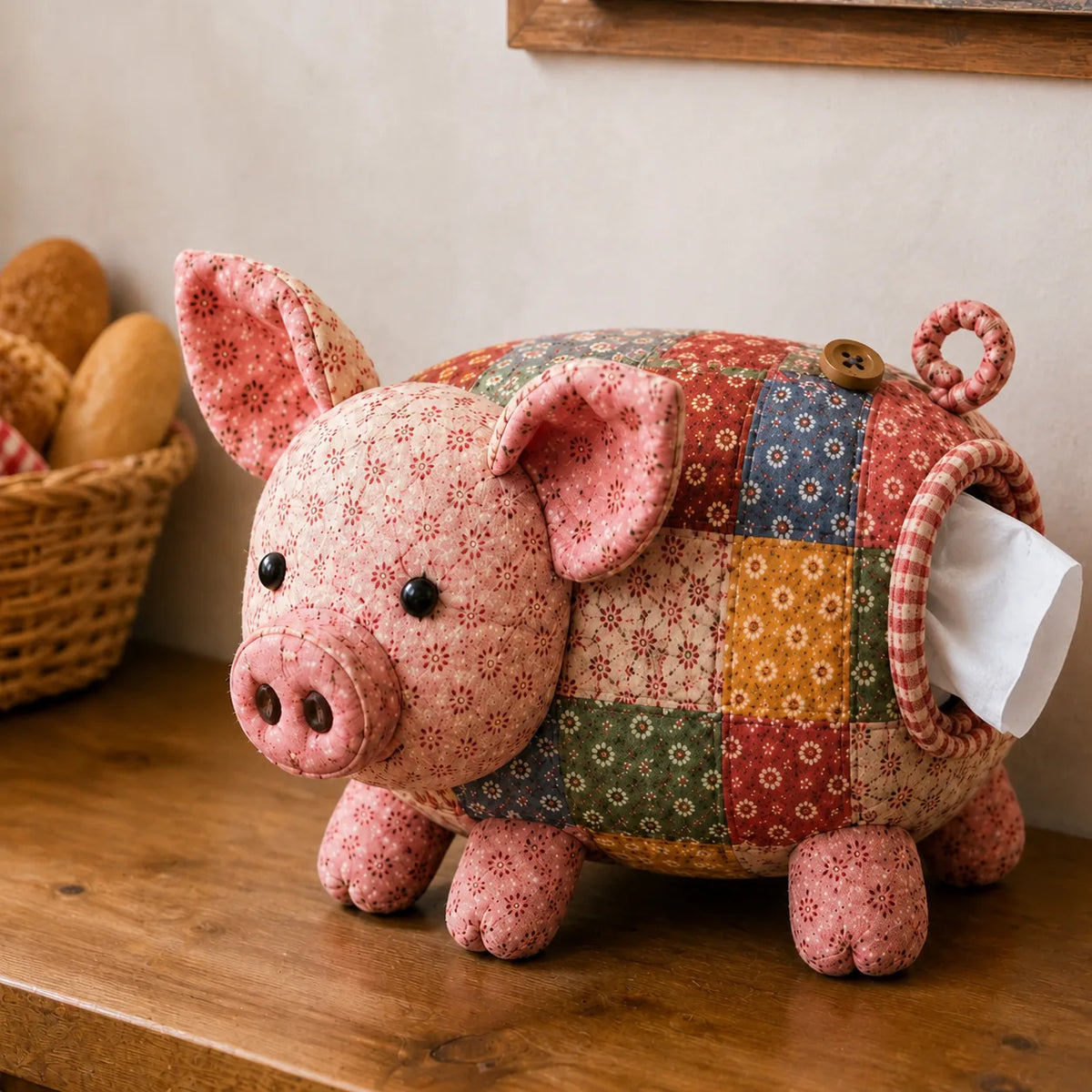 DIY Patchwork Animal Tissue Box Cover Sewing Kit