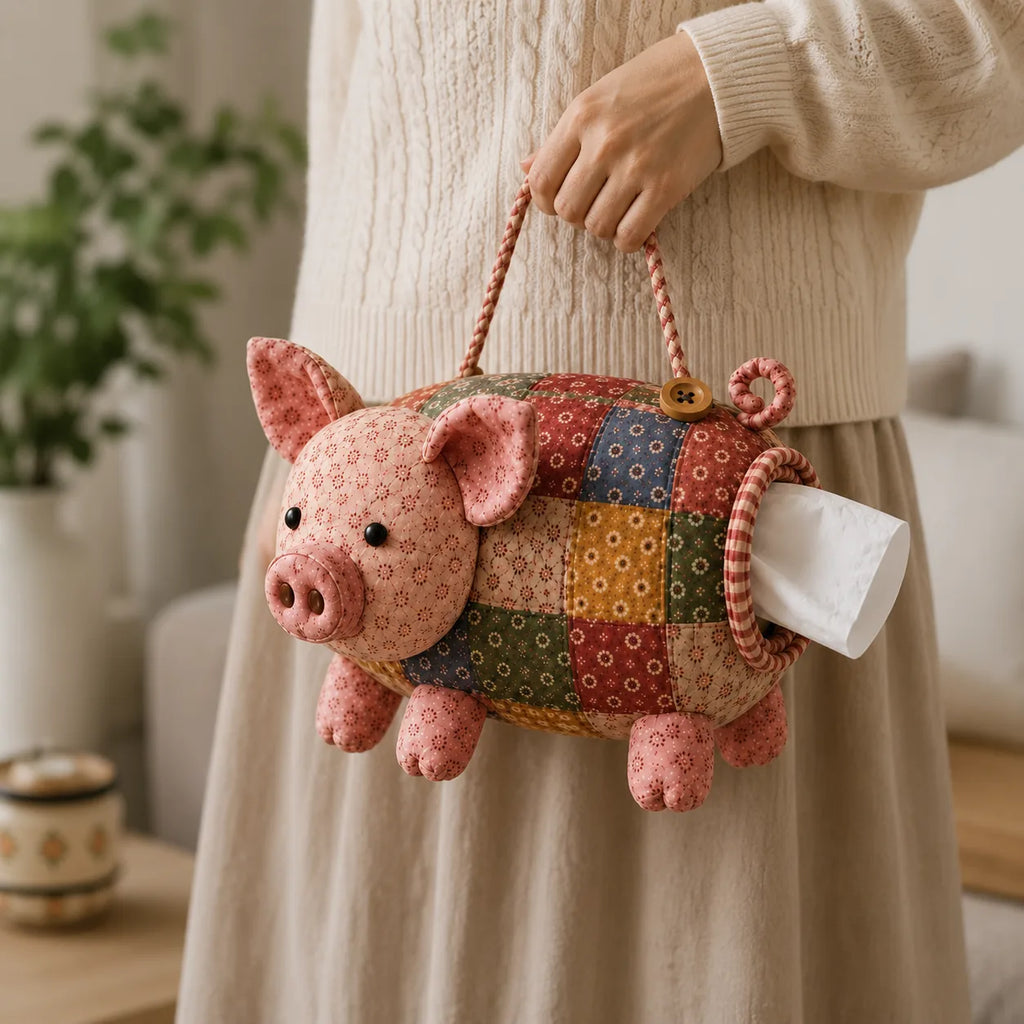 DIY Patchwork Animal Tissue Box Cover Sewing Kit