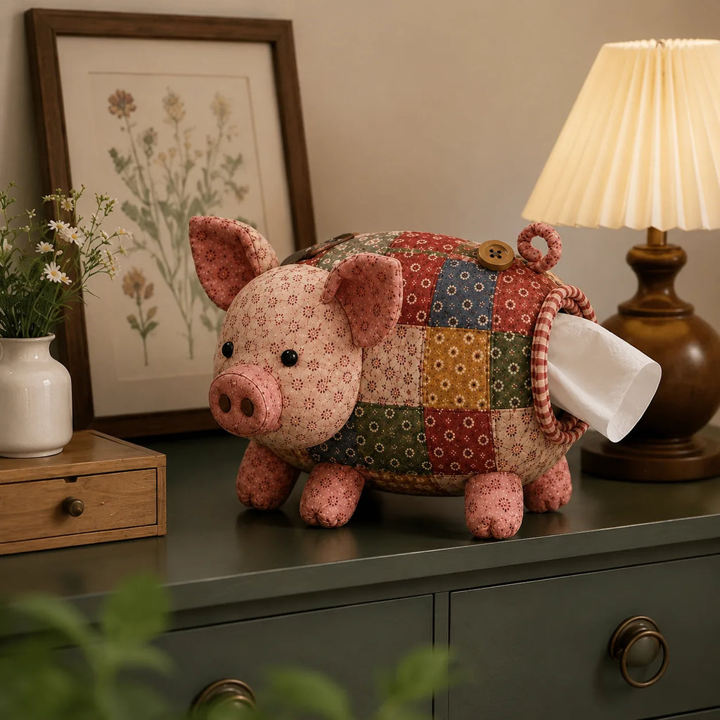 DIY Patchwork Animal Tissue Box Cover Sewing Kit