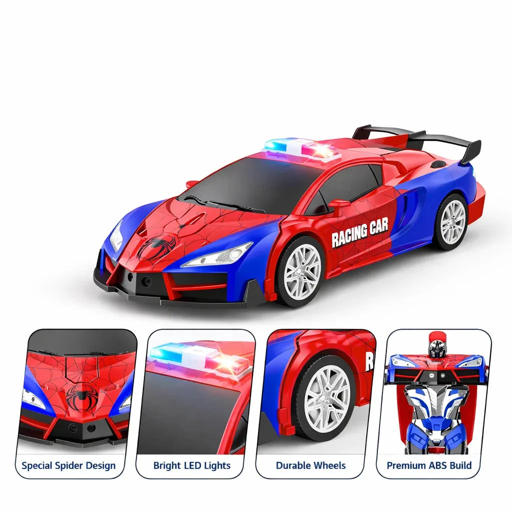 One-Touch Transforming RC Sports Car Robot