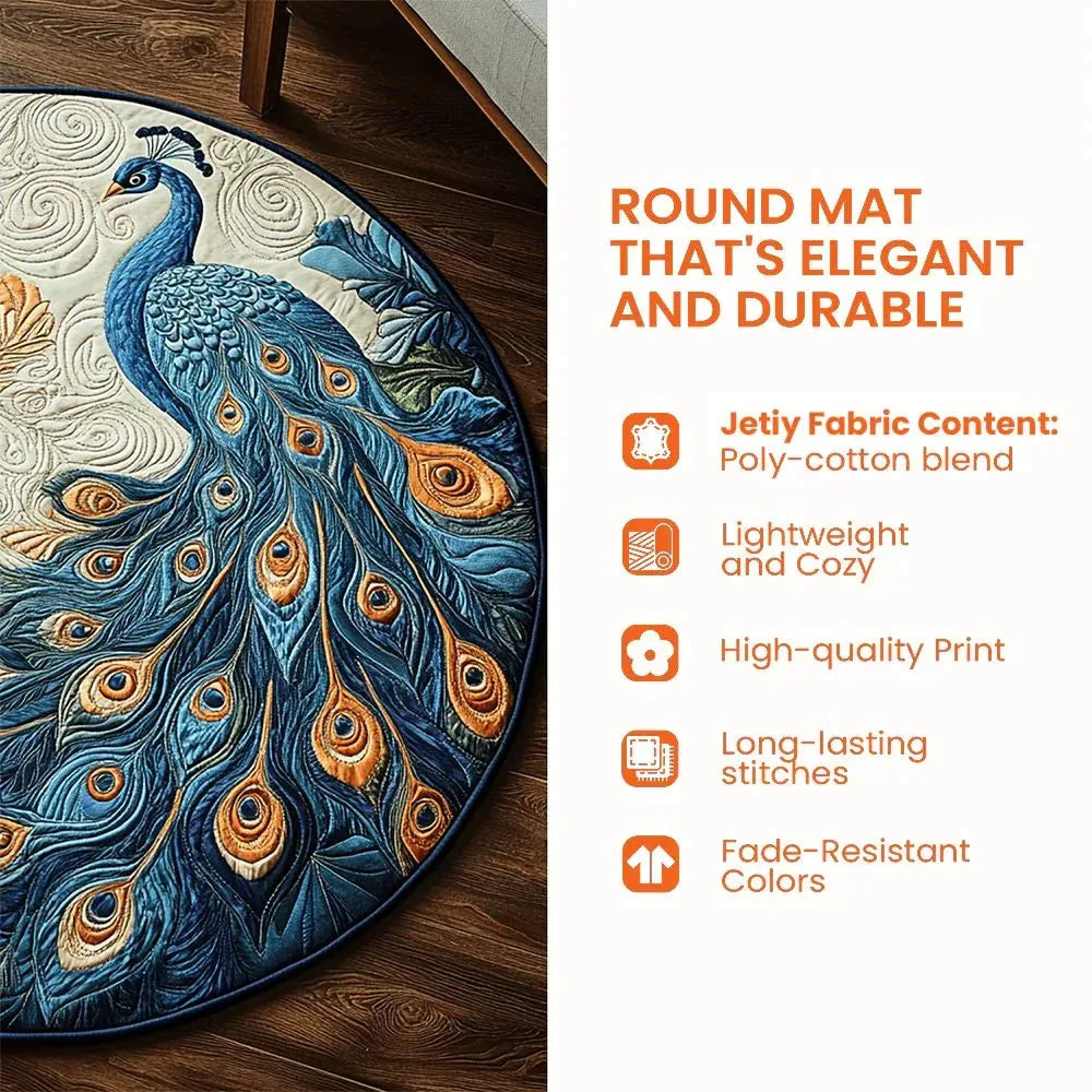 3D Christmas Illusion Round Rug – 80 cm