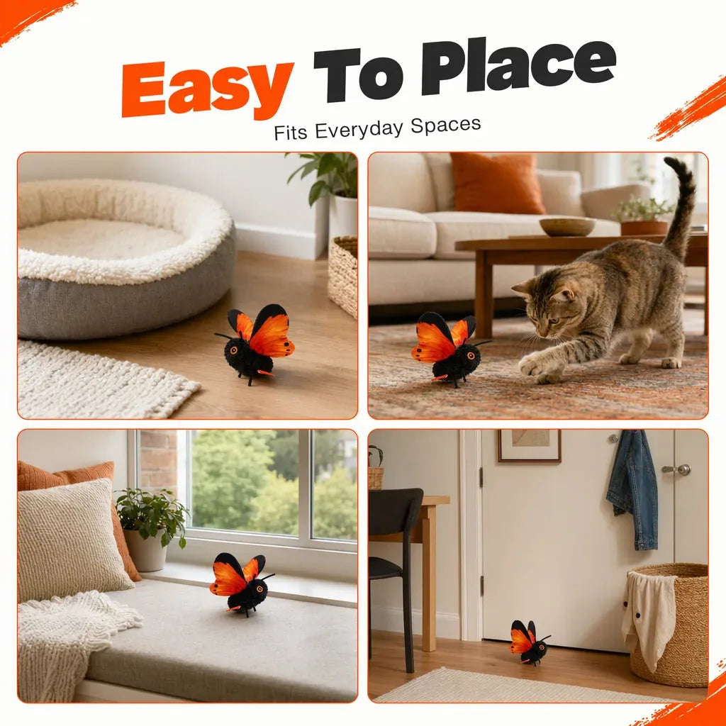 Smart Flapping Butterfly Cat Toy
