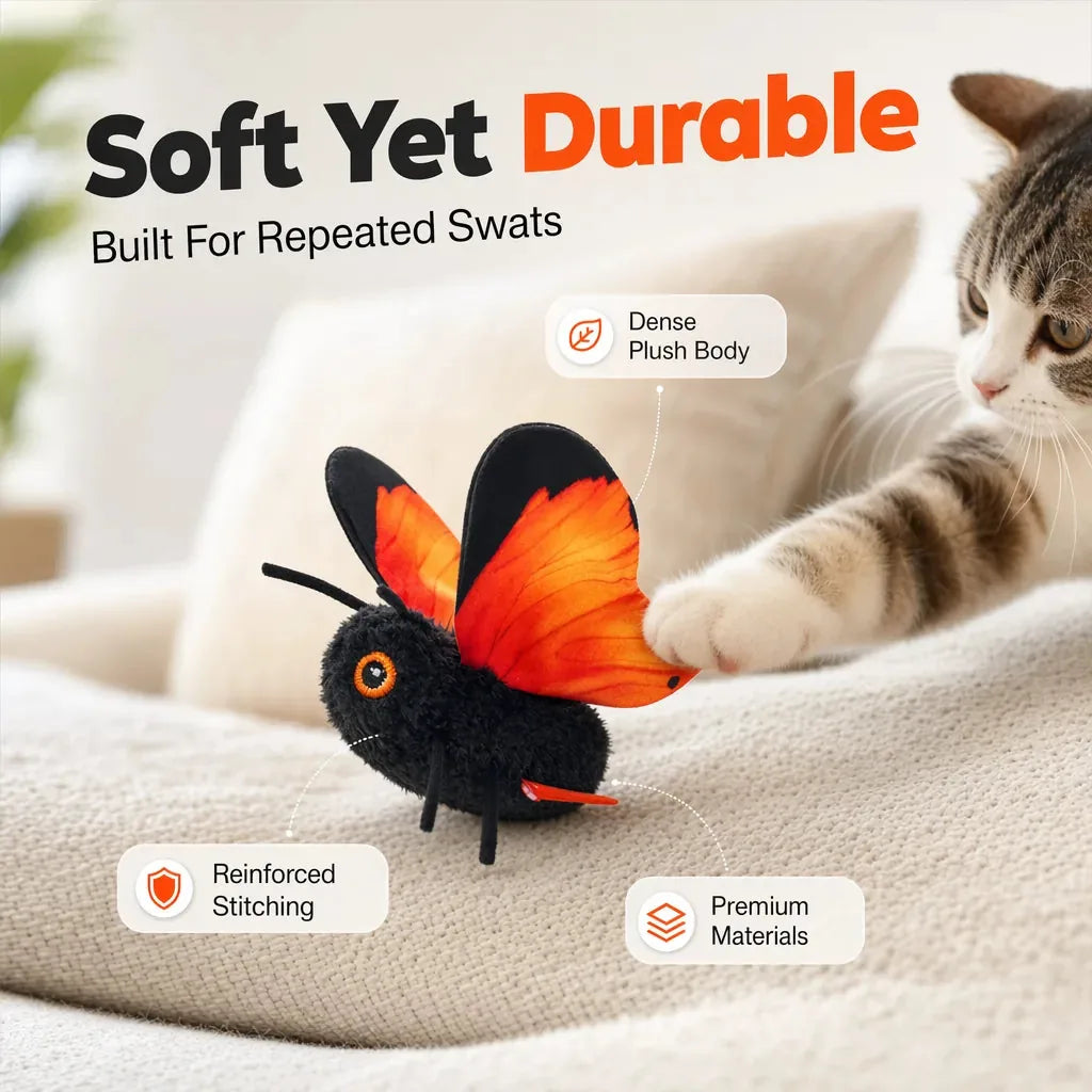 Smart Flapping Butterfly Cat Toy