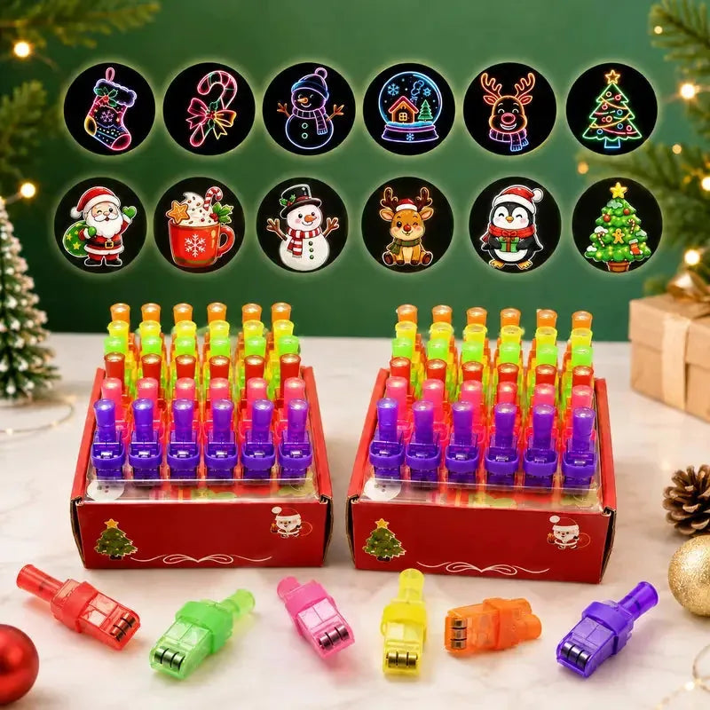 Halloween LED Finger Projector Rings – 20-Piece Party Set