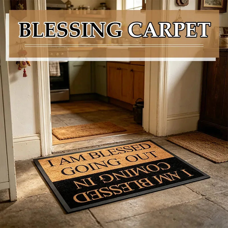 American Letter Crystal-Velvet Floor Mat – 50 × 80 cm