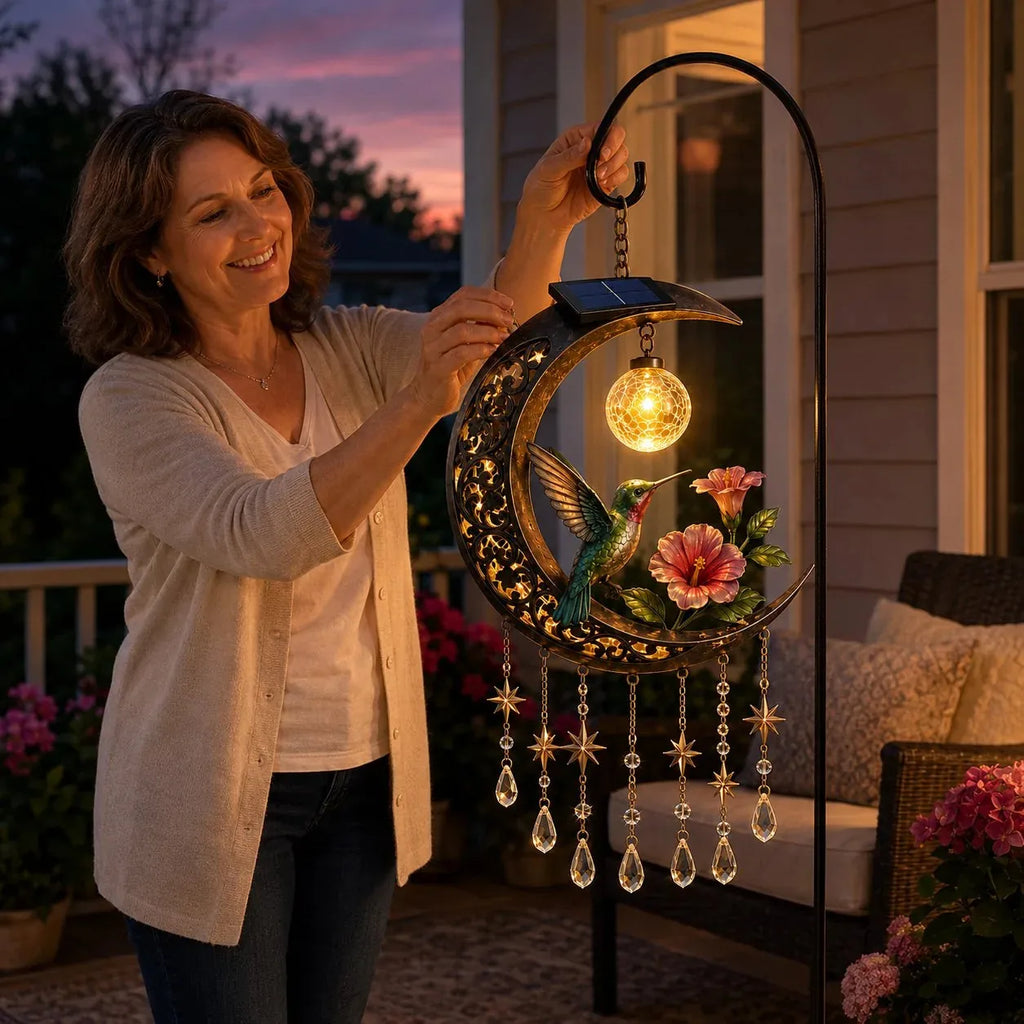 Solar Moonlight Wind Chime Garden Light – 30 cm