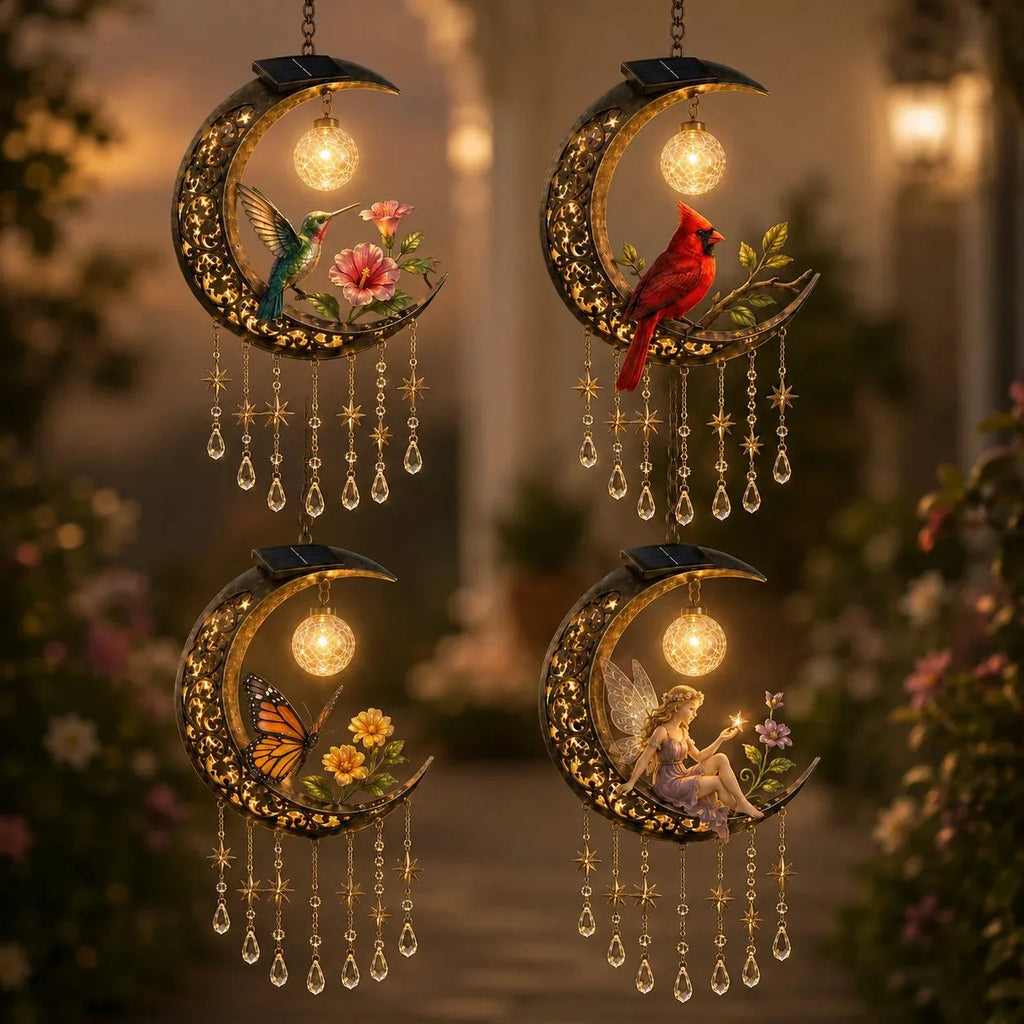 Solar Moonlight Wind Chime Garden Light – 30 cm