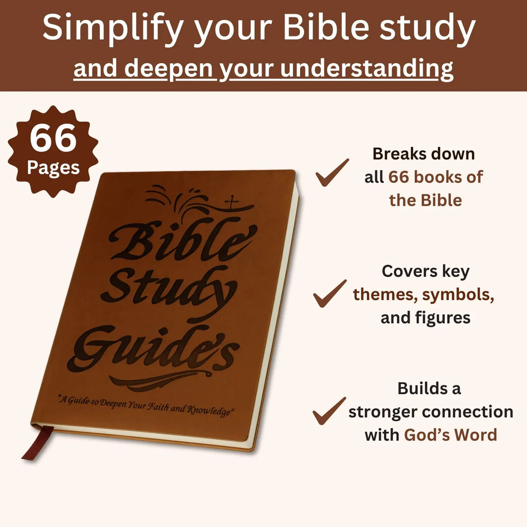66-Page Women’s Bible Study Guided Journal – Brown