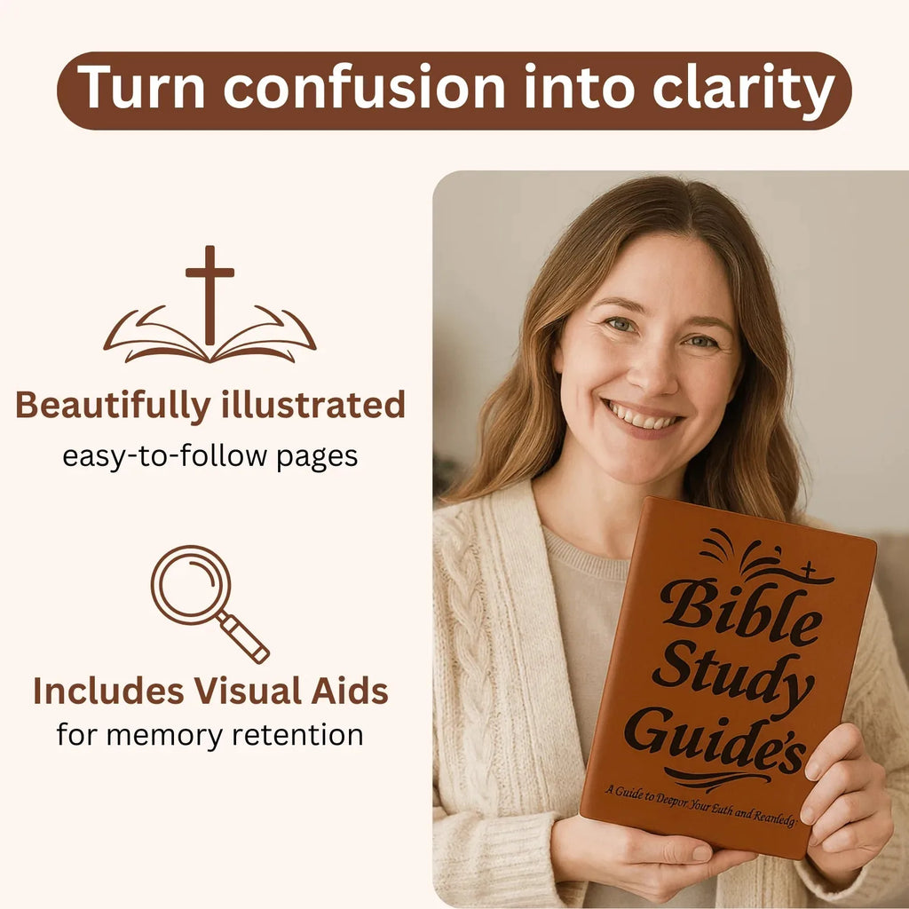 66-Page Women’s Bible Study Guided Journal – Brown