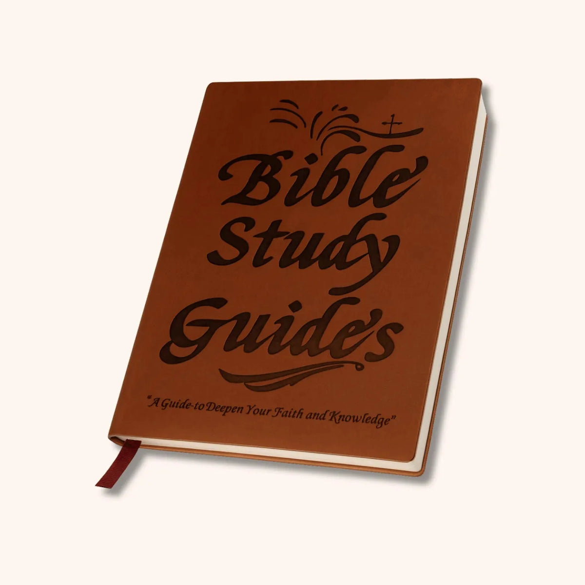 66-Page Women’s Bible Study Guided Journal – Brown