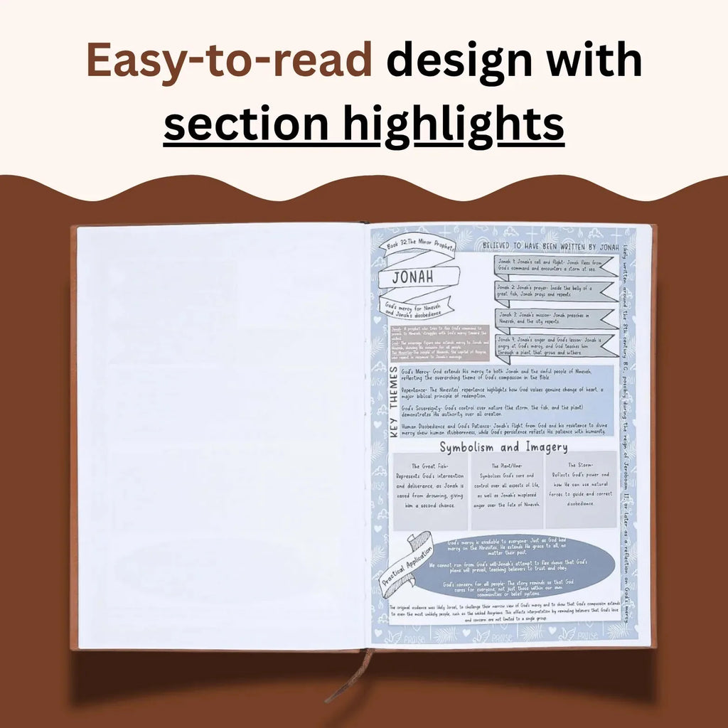 66-Page Women’s Bible Study Guided Journal – Brown