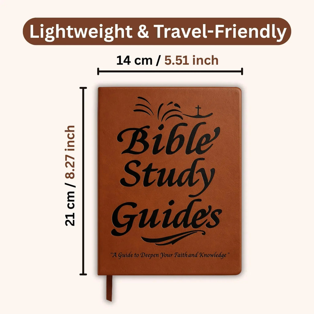66-Page Women’s Bible Study Guided Journal – Brown