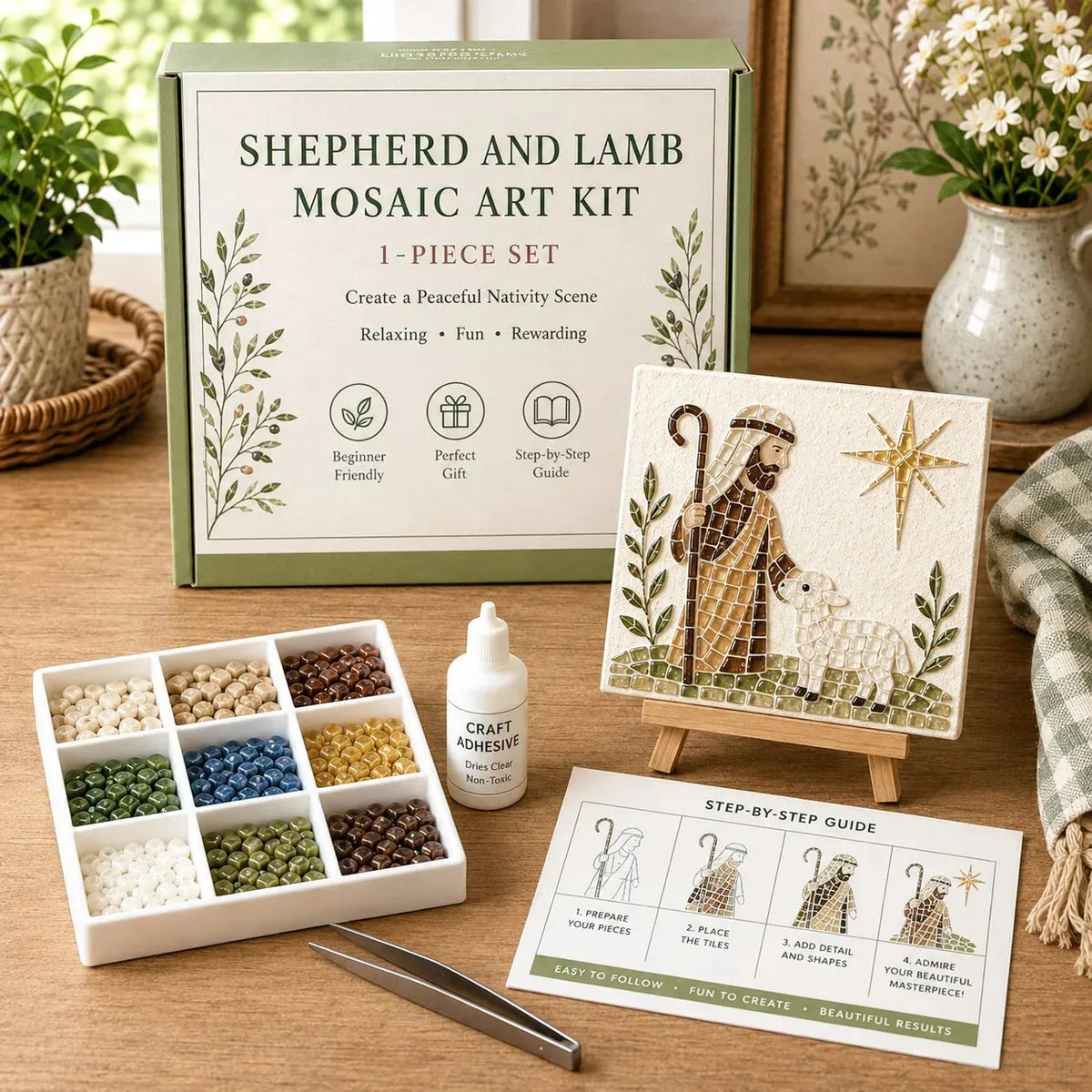 Christmas Nativity Sea Glass Art Kit
