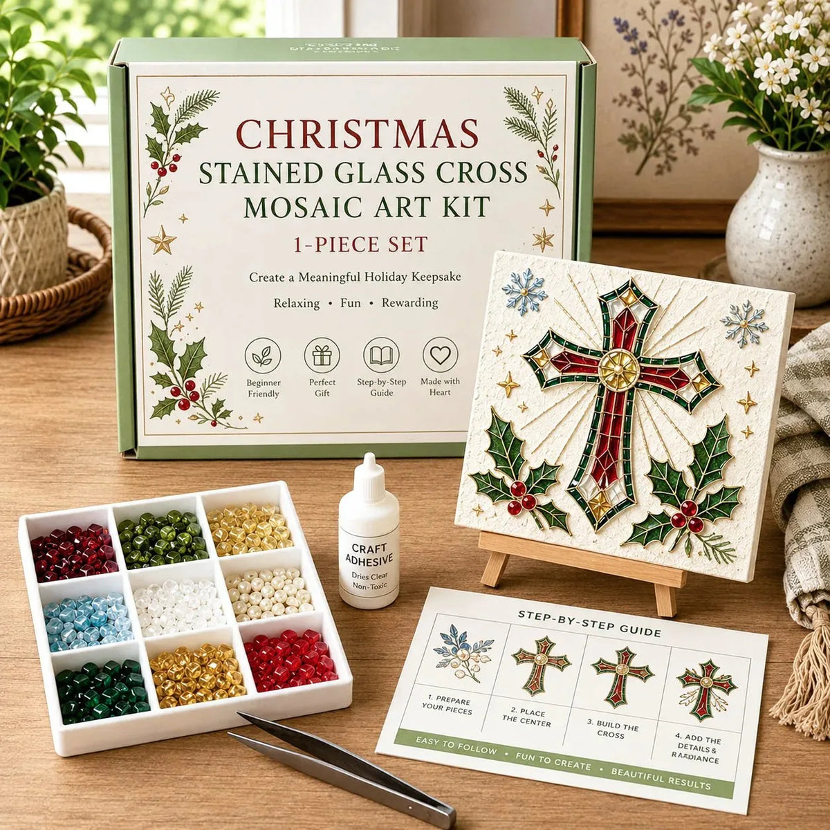 Christmas Nativity Sea Glass Art Kit