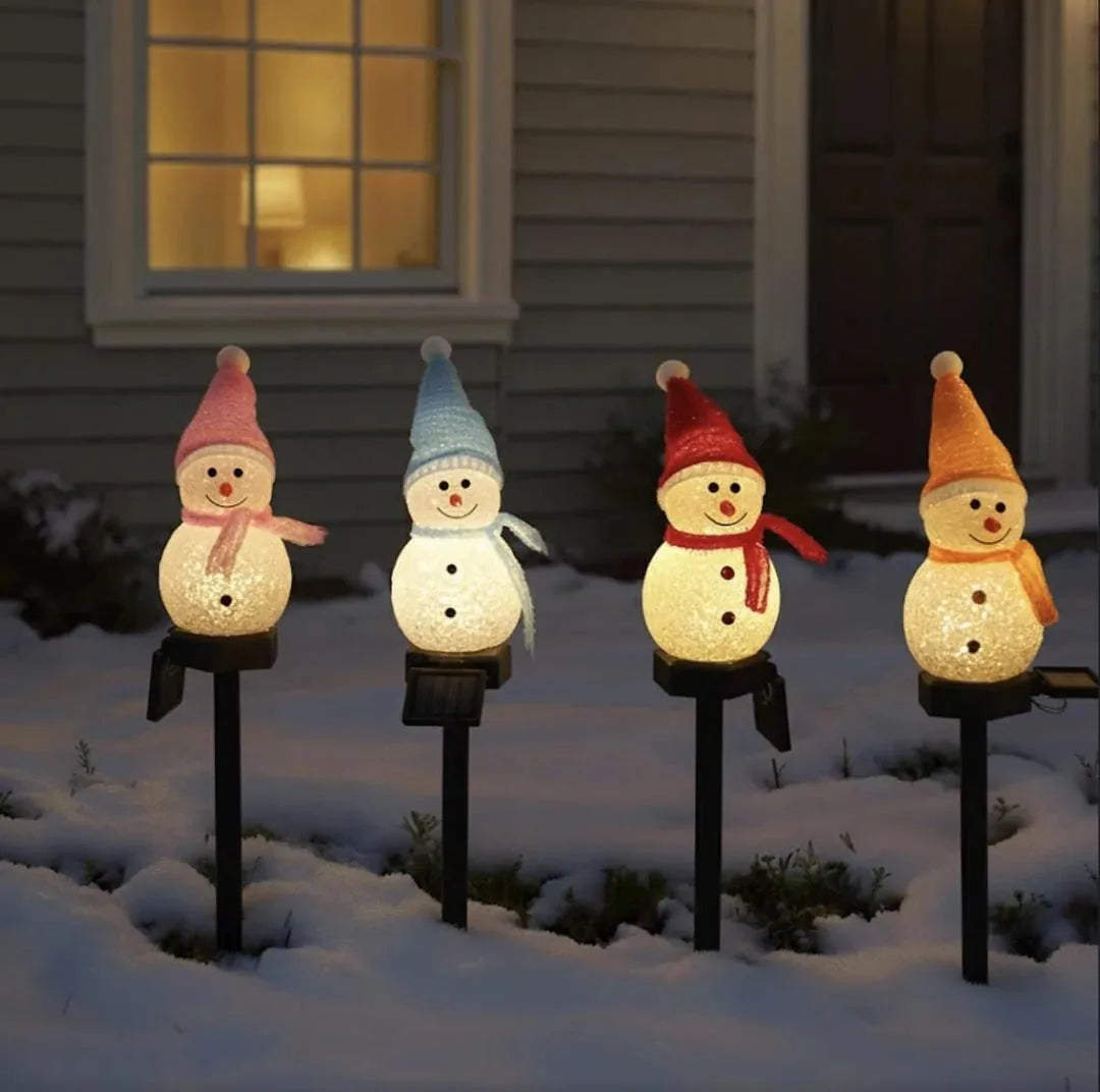 Plug-In Christmas Snowman Yard Light