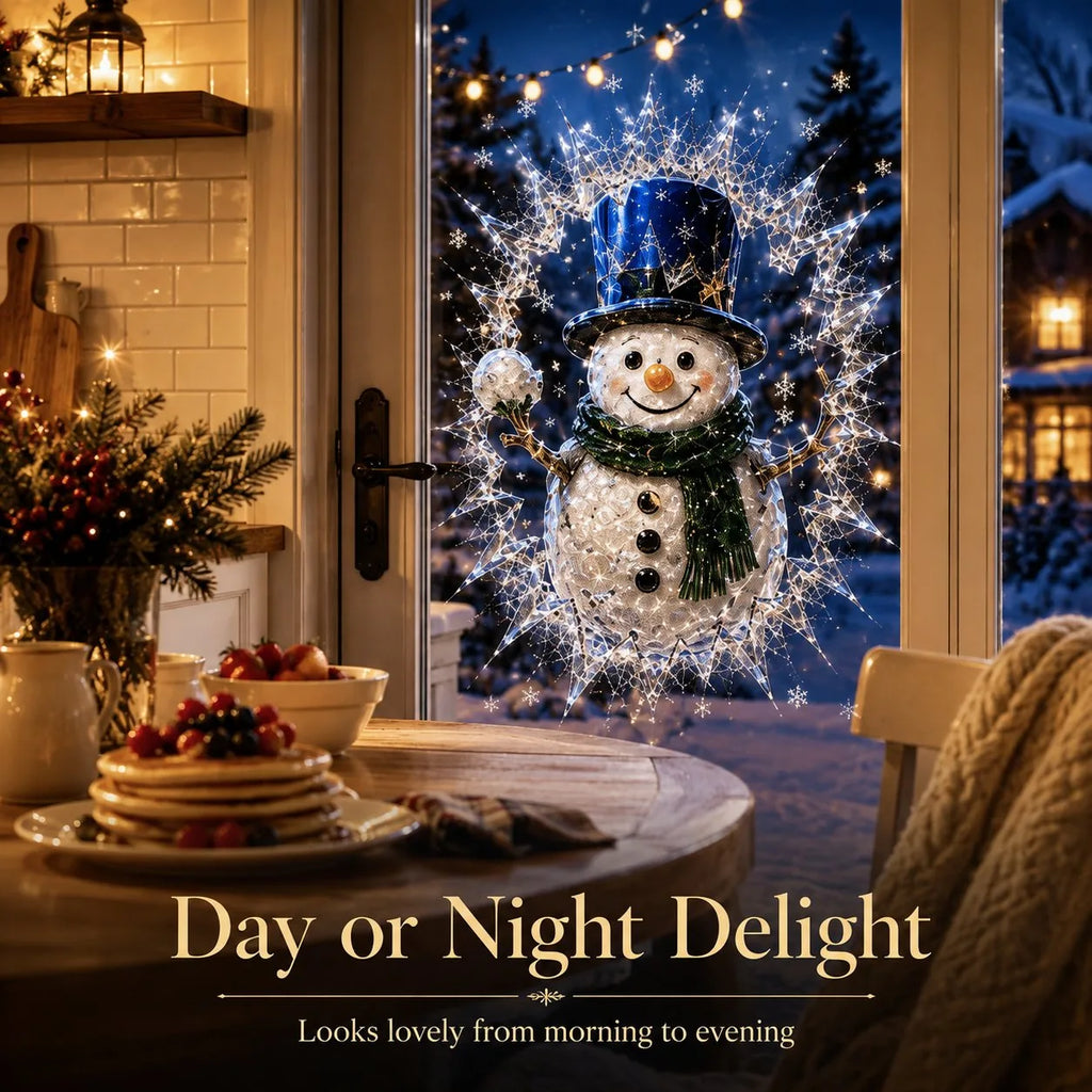 Crystal Christmas Window Decal – 8 Festive Designs
