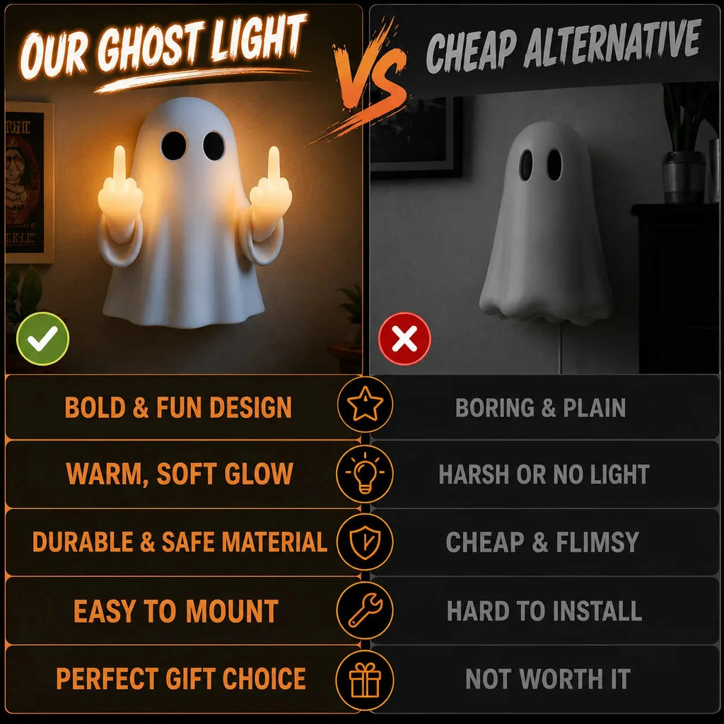Middle-Finger Ghost LED Halloween Ambient Light