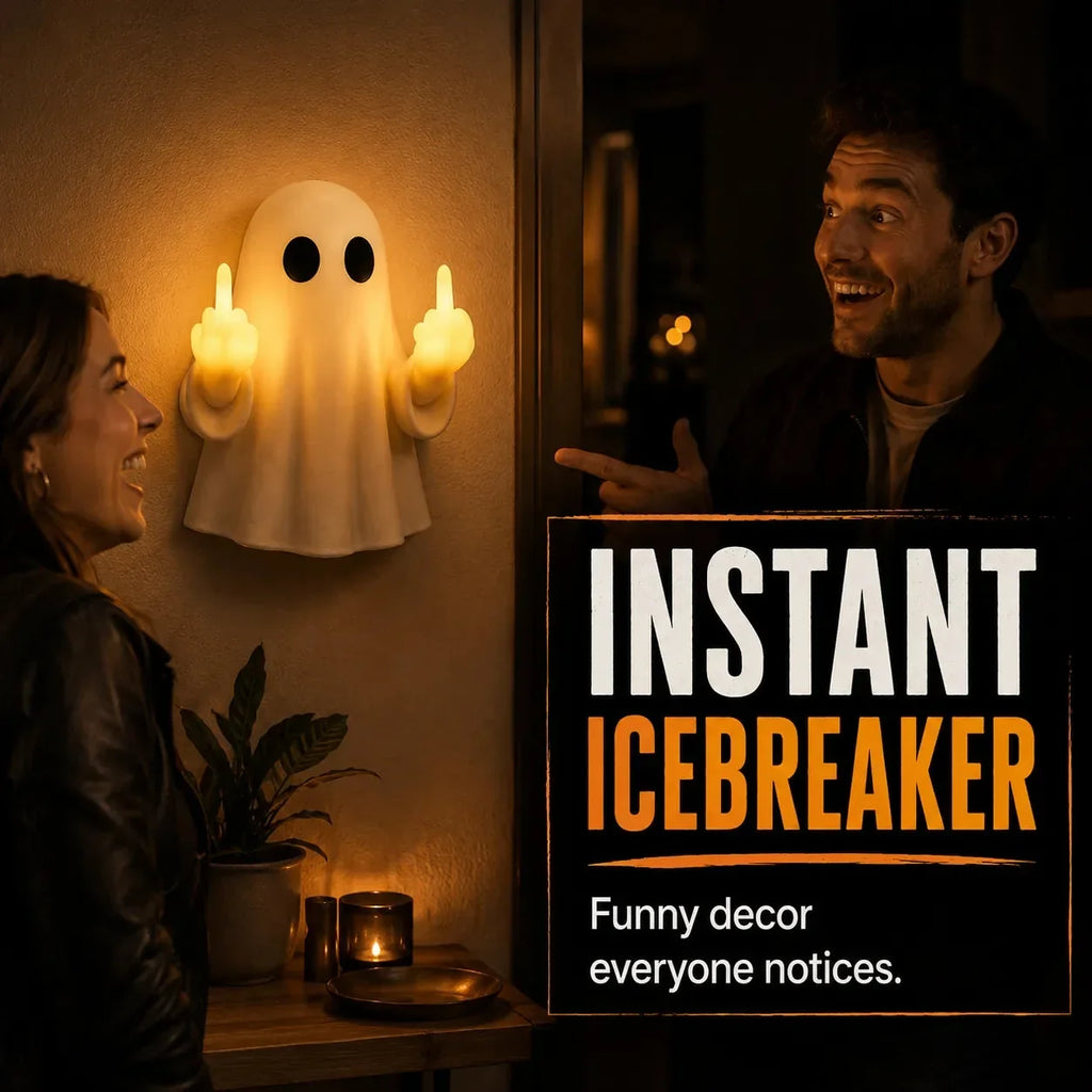 Middle-Finger Ghost LED Halloween Ambient Light