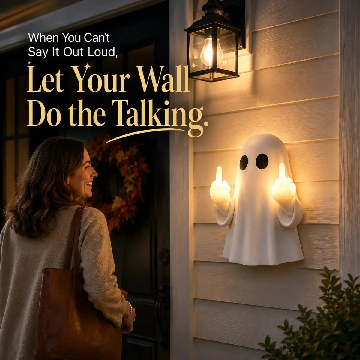 Middle-Finger Ghost LED Halloween Ambient Light