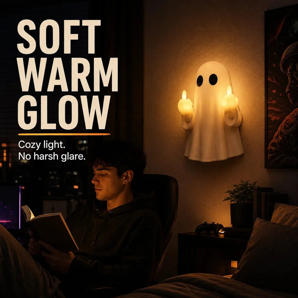 Middle-Finger Ghost LED Halloween Ambient Light
