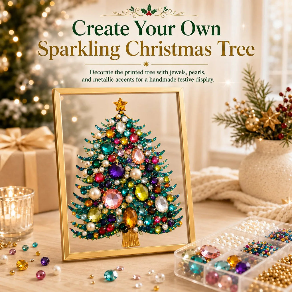 DIY Jeweled Christmas Art Frame Kit – 8 Designs