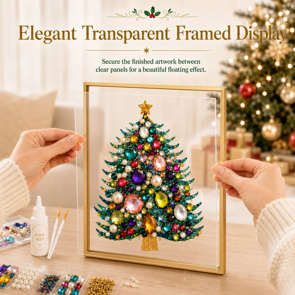 DIY Jeweled Christmas Art Frame Kit – 8 Designs