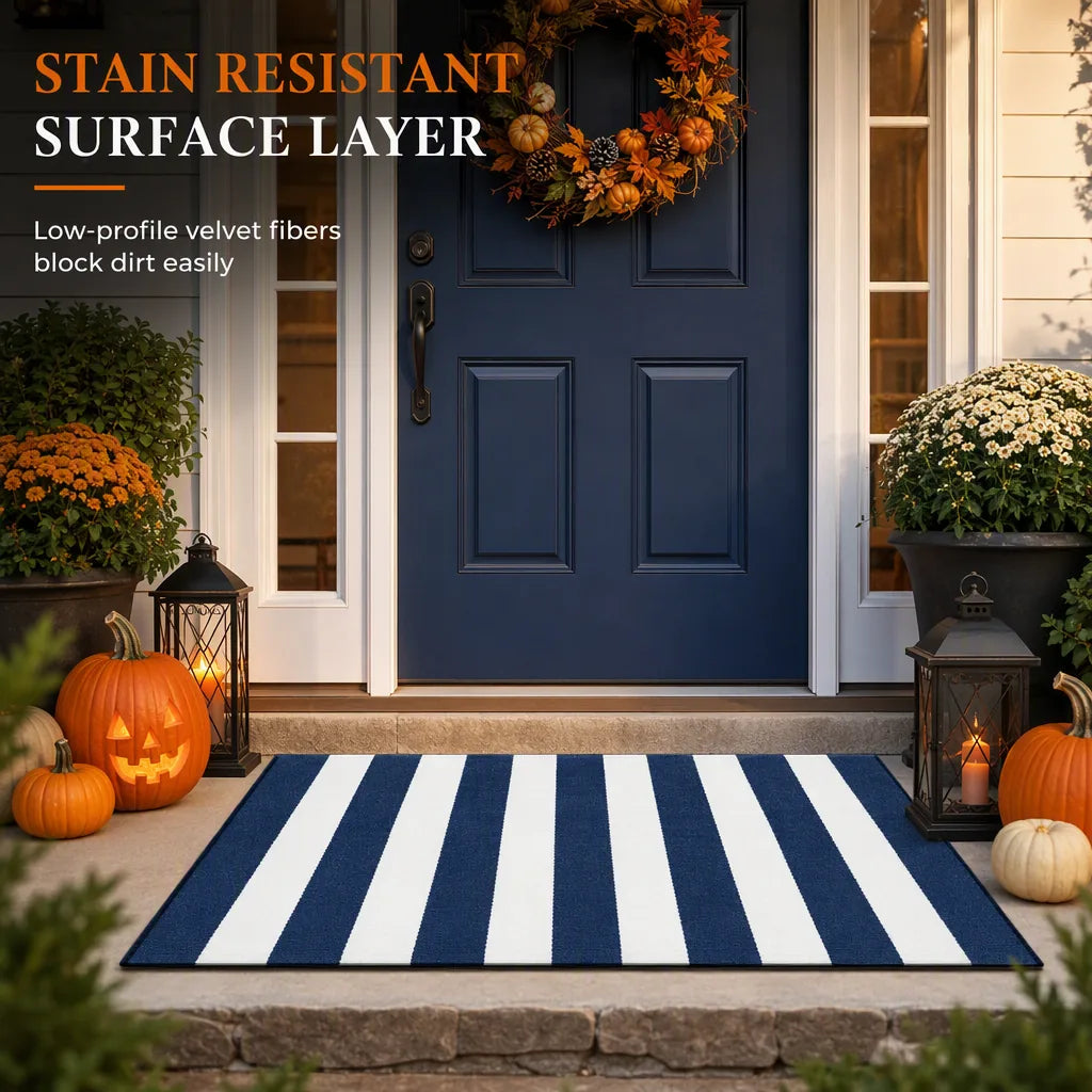 Striped Non-Slip Holiday Doormat – 7 Designs